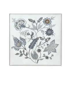 Cooper & Co Fiore Wall Art 80x80cm With Foil Finish