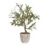 Cooper & Co Artificial Olive Tree Ceramic Pot
