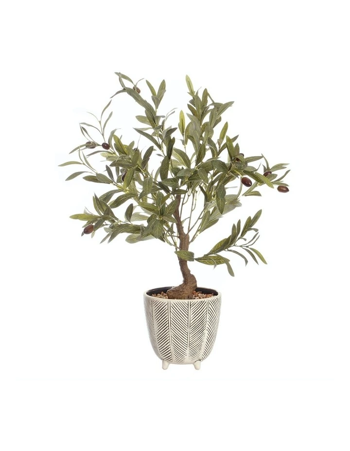 Cooper & Co Artificial Olive Tree Ceramic Pot 1 Cooper & Co Artificial Olive Tree Ceramic Pot