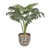 Cooper & Co Artificial Philodendron Plant In Ceramic Pot