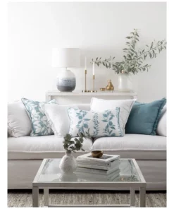 Madras Link Amari Linen Cushion Blue/Off White -Home Decor Shop 883786870 3 720x928