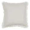Madras Link Fringe Cushion 55cm in White