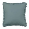 Madras Link Fringe Cushion 55cm Blue