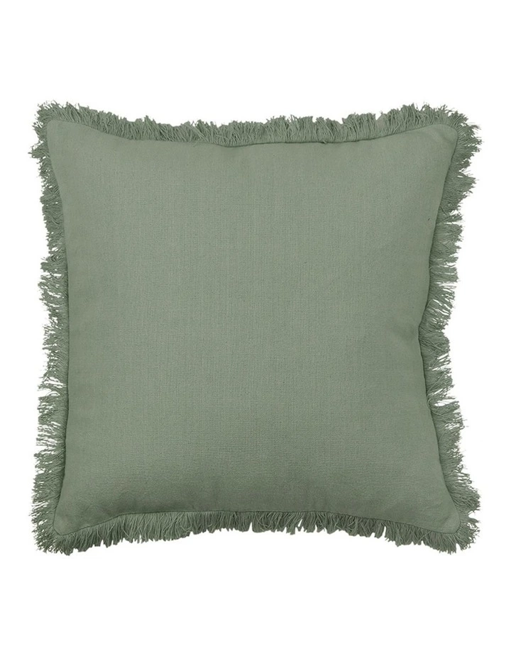 Madras Link Fringe Cushion 55cm Sage 1 Madras Link Fringe Cushion 55cm Sage