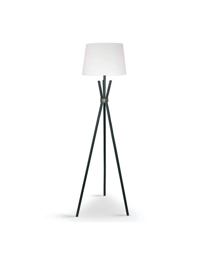 Sarantino Tripod Floor Lamp Black 1 Sarantino Tripod Floor Lamp Black