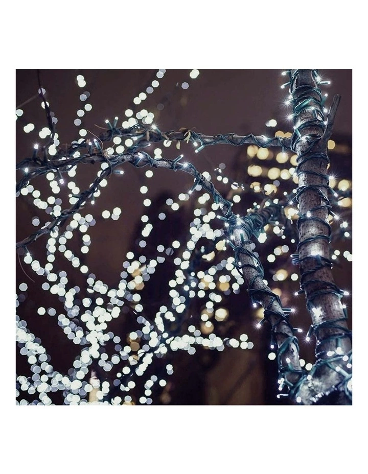 Milano Décor Solar Powered Outdoor Fairy Lights White 200 Lights 10003388 6 Milano Décor Solar Powered Outdoor Fairy Lights White 200 Lights 10003388 - Image 6