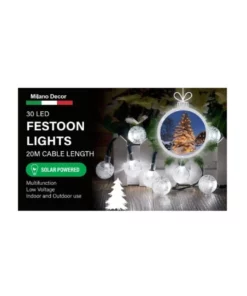 Milano Décor Solar Powered Outdoor Festoon Lights White 30 Lights 10003387 11 Milano Décor Solar Powered Outdoor Festoon Lights White 30 Lights 10003387 -Home Decor Shop 890424820 5 720x928