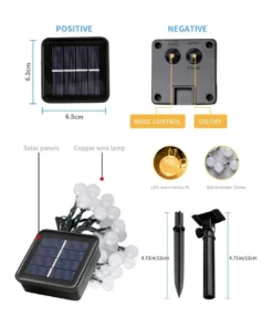 Milano Décor Solar Powered Outdoor Festoon Lights White 30 Lights 10003387 13 Milano Décor Solar Powered Outdoor Festoon Lights White 30 Lights 10003387 -Home Decor Shop 890424820 7 720x928