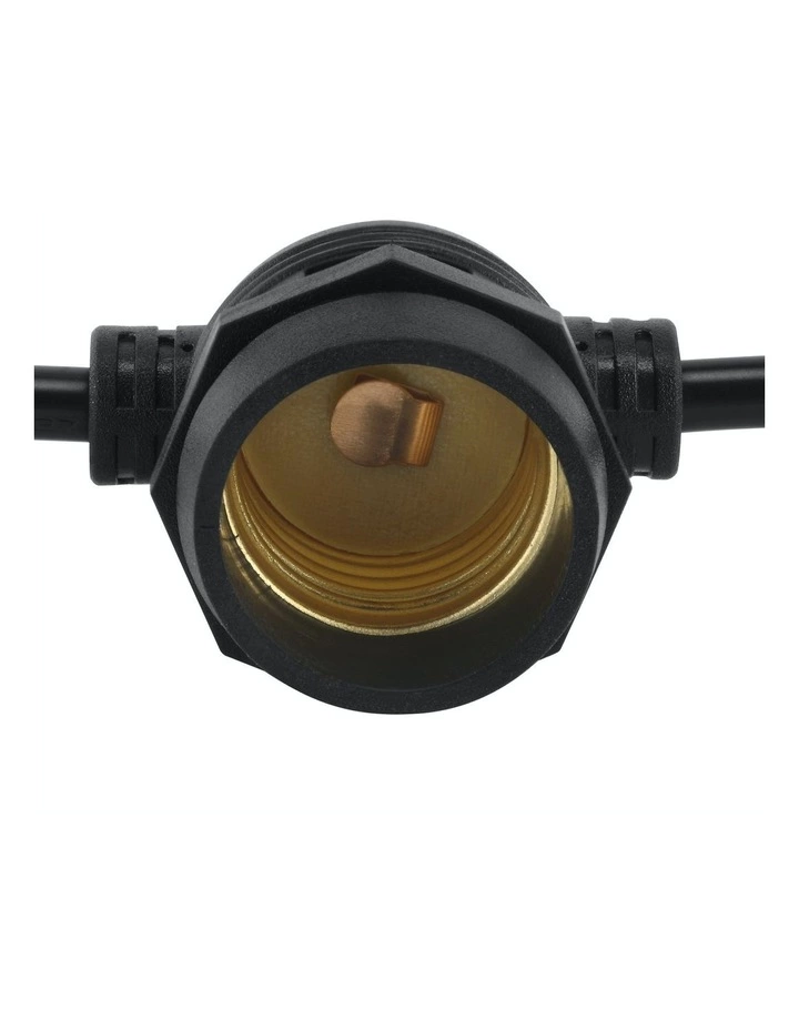 Milano Décor Edison Globe Solar Powered Lamp String Lights White 20 Lights 4 Milano Décor Edison Globe Solar Powered Lamp String Lights White 20 Lights - Image 4