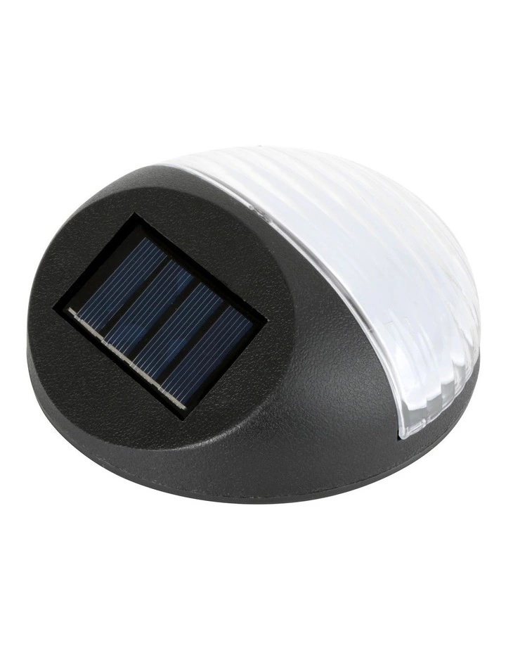 Milano Décor Utmark 8 Pack Round Solar LED Solar Fence Lights Black 7 Milano Décor Utmark 8 Pack Round Solar LED Solar Fence Lights Black - Image 7