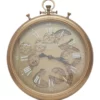 La Florentina Ulysse French Stopwatch Moving Cogs Wall Clock Gold