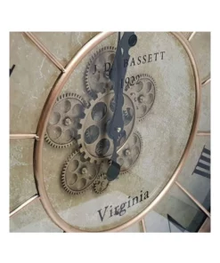La Florentina Basset Moving Cogs Wall Clock 80cm Copper -Home Decor Shop 893441350 3 720x928