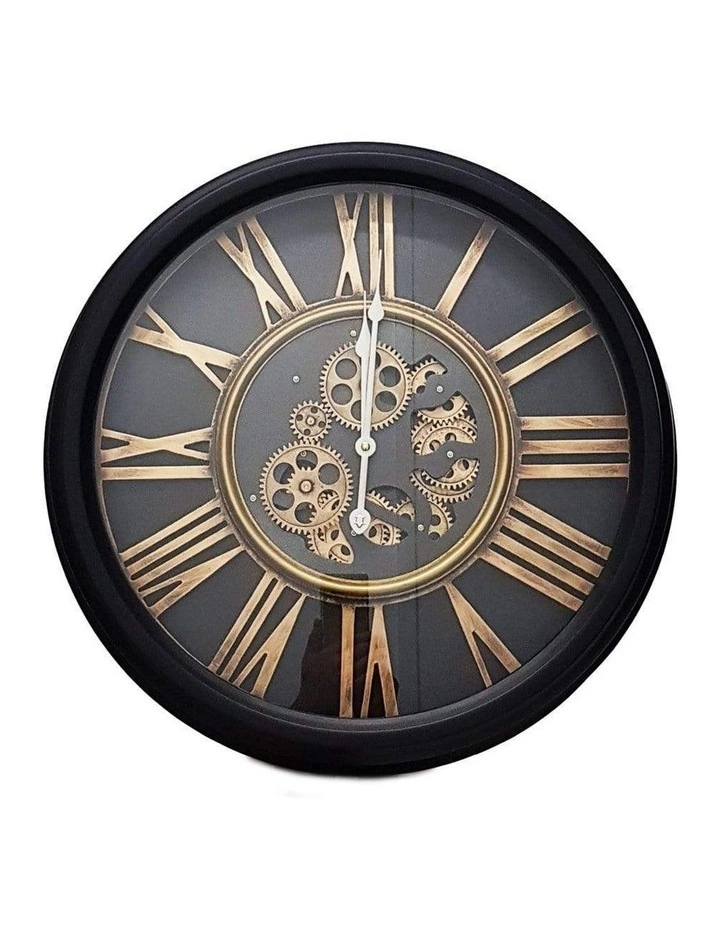 La Florentina William Moving Cogs Wall Clock 52cm Black 1 La Florentina William Moving Cogs Wall Clock 52cm Black