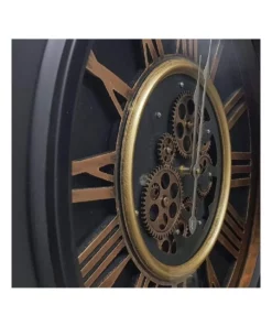 La Florentina William Moving Cogs Wall Clock 52cm Black 5 La Florentina William Moving Cogs Wall Clock 52cm Black -Home Decor Shop 893441440 3 720x928