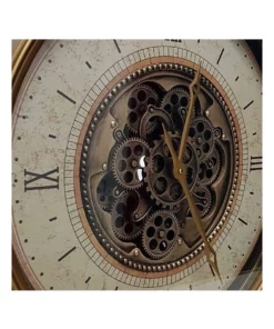 La Florentina Compass Moving Cogs Wall Clock 60cm Gold -Home Decor Shop 893441710 3 720x928