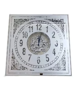 La Florentina Riquier Large Square Persian Mirrored 82cm Clock