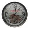 La Florentina Union Hotel Round Modern Clock 60cm Silver