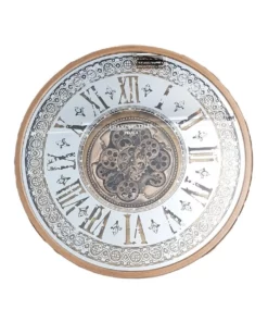 La Florentina Persian Moving Cogs Clock Wall Clock Gold