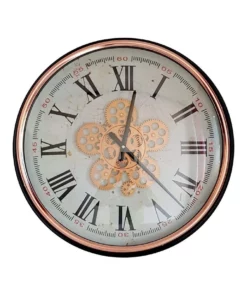 La Florentina Domonique Round Wall Clock Rose Gold