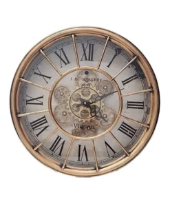 La Florentina Basset Round Wall Clock Copper