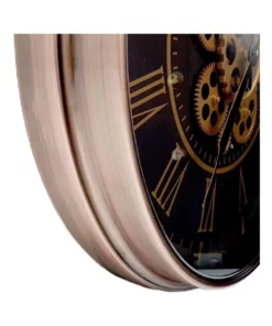 La Florentina Hermes Round Wall Clock Rose Gold -Home Decor Shop 893461060 3 720x928