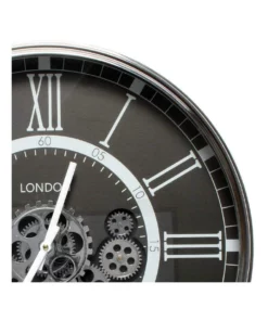 La Florentina London Smoke Moving Cogs Wall Clock 55cm Black -Home Decor Shop 893461690 3 720x928