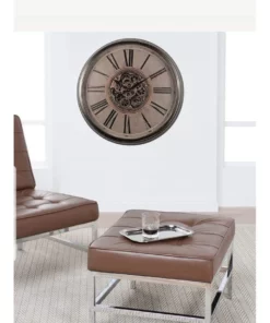 La Florentina Le Romancier Round Antique Provincial Moving Cogs Wall Clock Rustic 8 La Florentina Le Romancier Round Antique Provincial Moving Cogs Wall Clock Rustic -Home Decor Shop 893462590 3 720x928