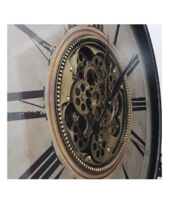 La Florentina Le Romancier Round Antique Provincial Moving Cogs Wall Clock Rustic 9 La Florentina Le Romancier Round Antique Provincial Moving Cogs Wall Clock Rustic -Home Decor Shop 893462590 4 720x928