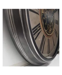 La Florentina Le Romancier Round Antique Provincial Moving Cogs Wall Clock Rustic 10 La Florentina Le Romancier Round Antique Provincial Moving Cogs Wall Clock Rustic -Home Decor Shop 893462590 5 720x928