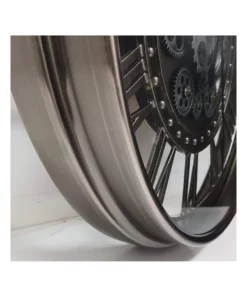 La Florentina The Kensington Round Industrial Moving Cogs Wall Clock Silver 10 La Florentina The Kensington Round Industrial Moving Cogs Wall Clock Silver -Home Decor Shop 893462860 5 720x928