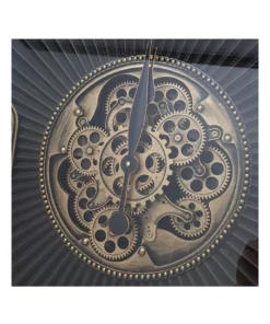 La Florentina The Aviator Bronze Round Maxim Ribbed Exposed Gear Clock Bronze 9 La Florentina The Aviator Bronze Round Maxim Ribbed Exposed Gear Clock Bronze -Home Decor Shop 893462950 4 720x928