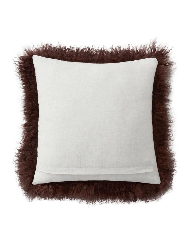 Sheridan Bligh Square Cushion In Bitter Chocolate - 45cm x 45cm 2 Sheridan Bligh Square Cushion In Bitter Chocolate - 45cm x 45cm - Image 2