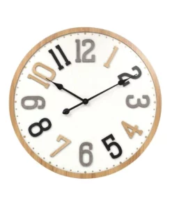 Toki Teddy 60cm Silent Wall Clock Grey