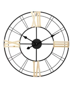 Toki Arthur 60cm Silent Wall Clock Black