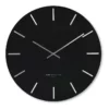 One Six Eight London Luca 40cm Silent Wall Clock Black