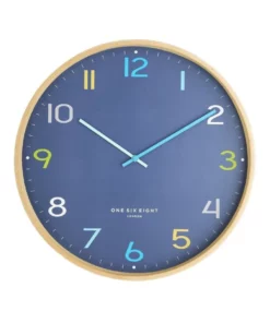 One Six Eight London Dream 53cm Silent Wall Clock Navy