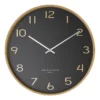One Six Eight London Wallace 53cm Silent Wall Clock Grey
