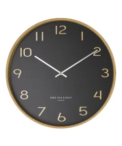 One Six Eight London Wallace 53cm Silent Wall Clock Grey