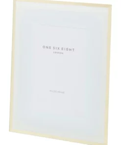 One Six Eight London Glass Photo Frame 6x4 White/Gold