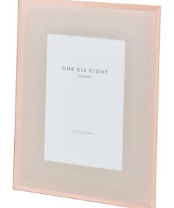 One Six Eight London Glass Photo Frame 6x4 Blush