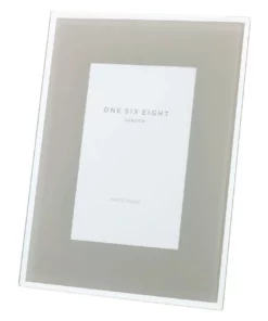 One Six Eight London Glass Photo Frame 6x4 Cool Grey