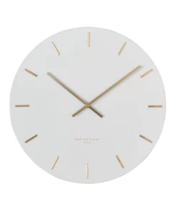 One Six Eight London Luca White 60cm Silent Wall Clock