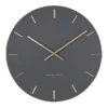One Six Eight London Luca Charcoal 40cm Silent Wall Clock