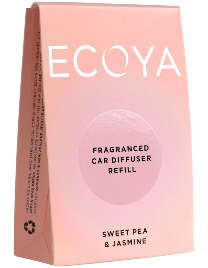ECOYA Sweet Pea & Jasmine Car Diffuser Refill 1 ECOYA Sweet Pea & Jasmine Car Diffuser Refill