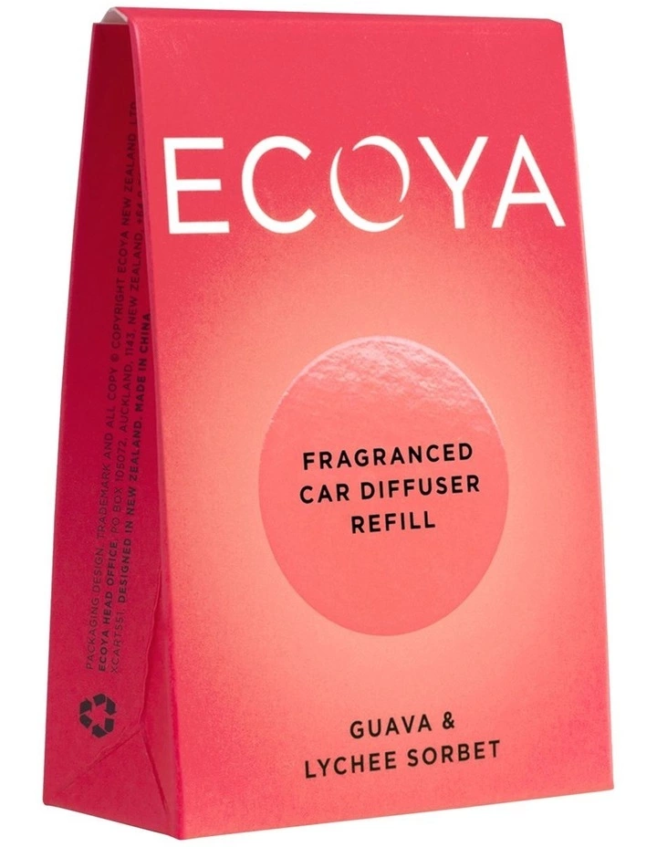 ECOYA Guava & Lychee Sorbet Car Diffuser Refill 1 ECOYA Guava & Lychee Sorbet Car Diffuser Refill