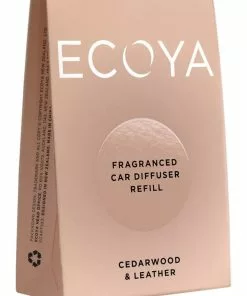 ECOYA Cedarwood & Leather Car Diffuser Refill
